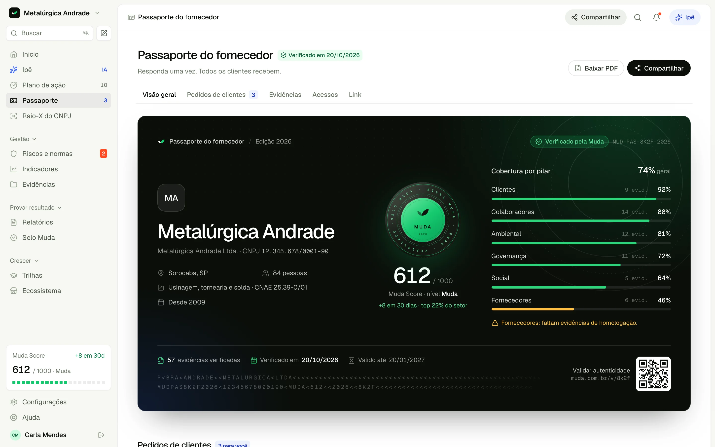 Passaporte · responda uma vez